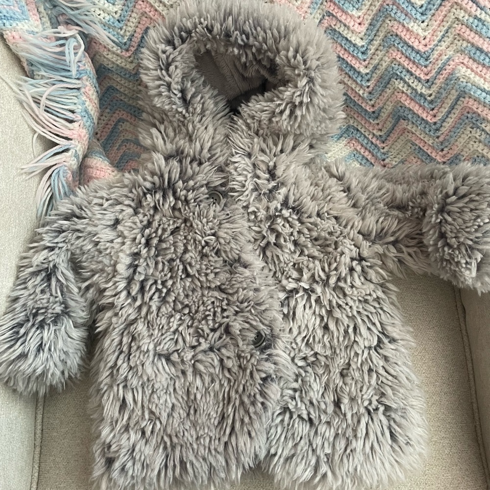 American Widgeon baby girls furry coat